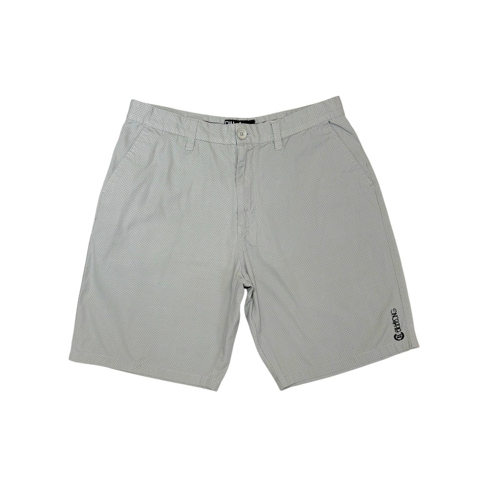 Billabong Gonzo Chino Shorts Mens 36 Grey Geometric Cotton Surf Casual